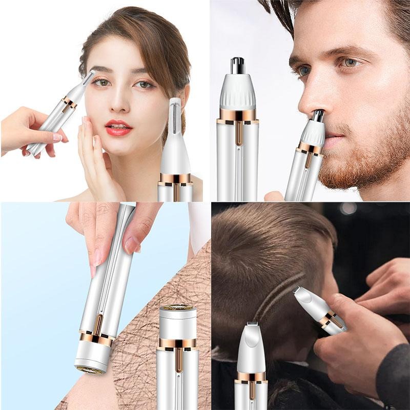 4 in 1 Women Trimmer Face Body Bikini & More Rechargeable Portable