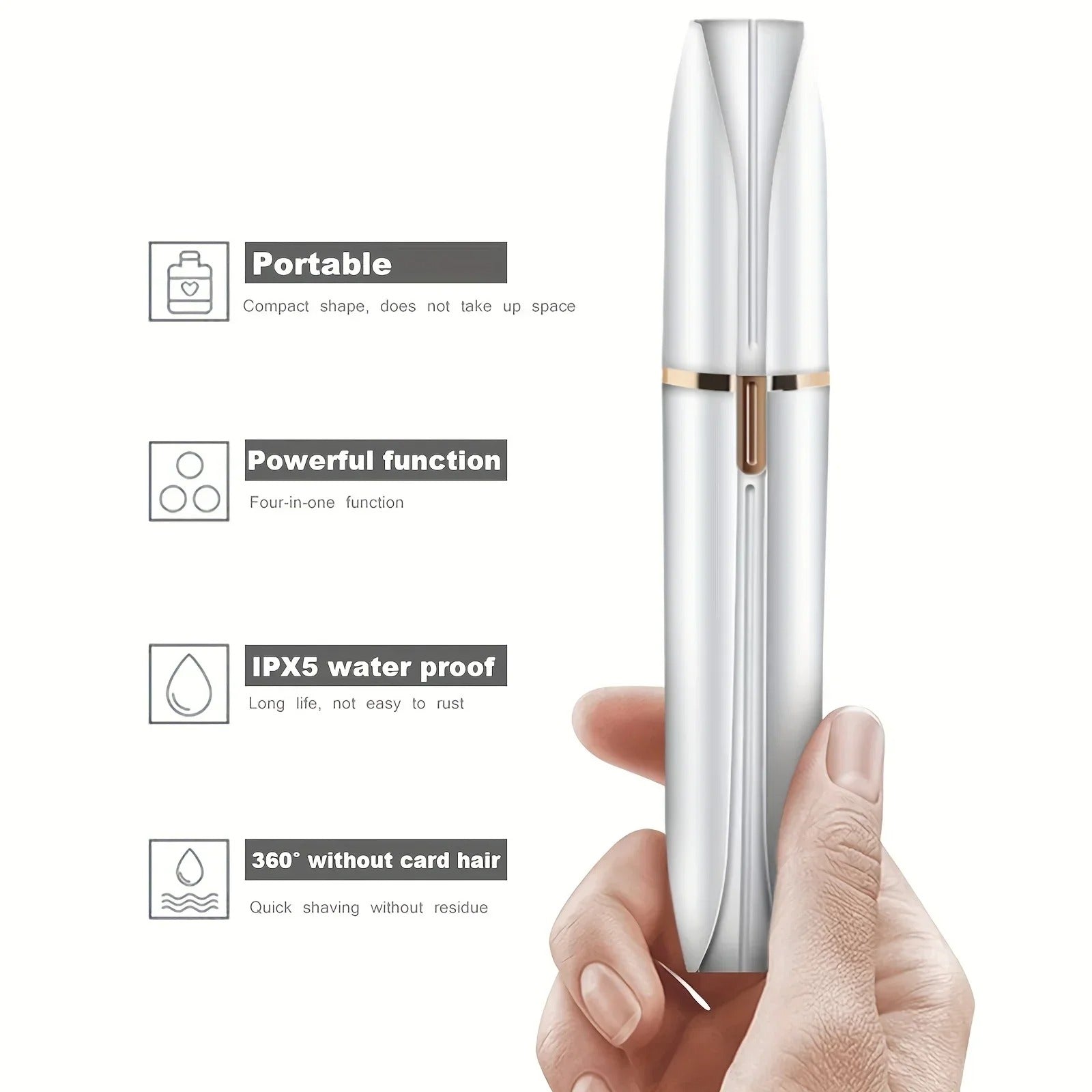 4 in 1 Women Trimmer Face Body Bikini & More Rechargeable Portable