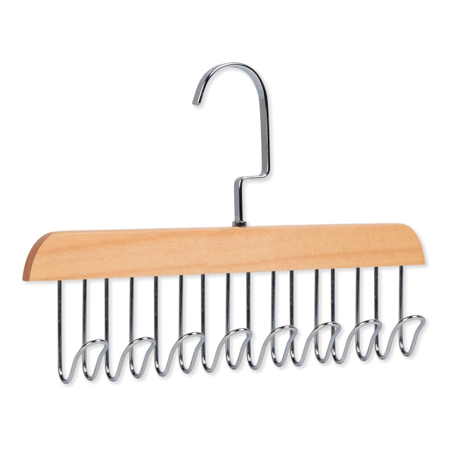 8 Hooks Wooden Hanger Organizer