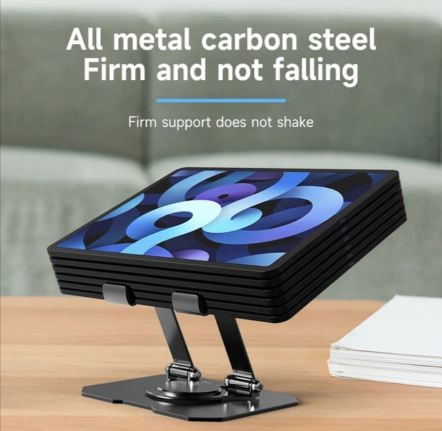 Foldable Metal Tablet Holder (Silver Color)
