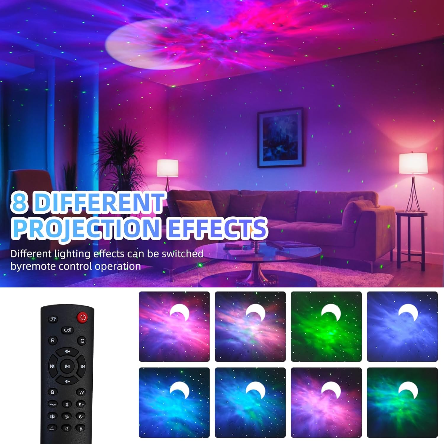 Astronaut Starry Galaxy Projector Light with Bluetooth Speaker