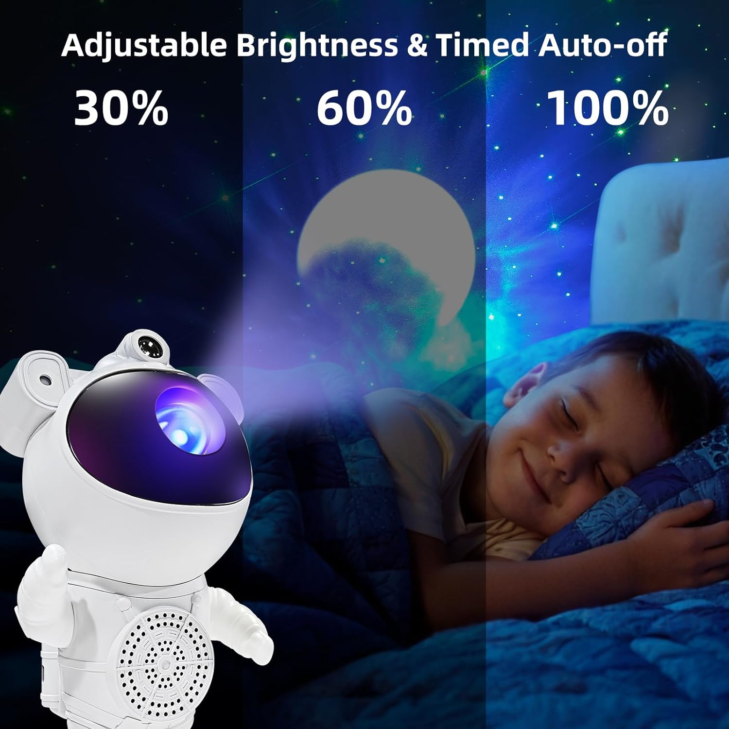 Astronaut Starry Galaxy Projector Light with Bluetooth Speaker