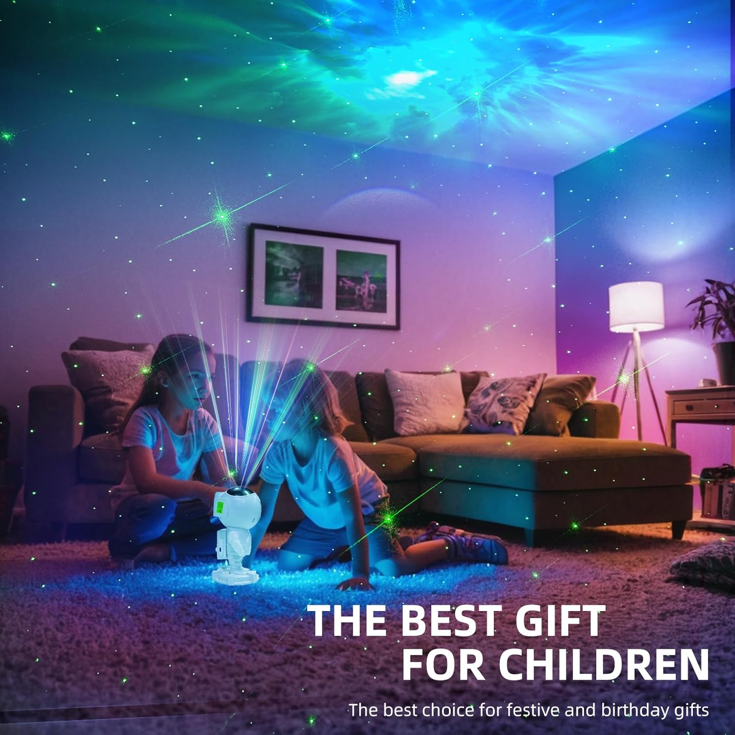 Astronaut Starry Galaxy Projector Light with Bluetooth Speaker