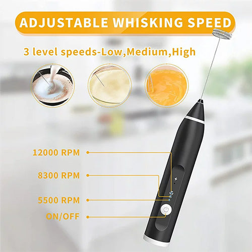 Coffee Frother, Milk Frother, Egg Beater Rechargeable