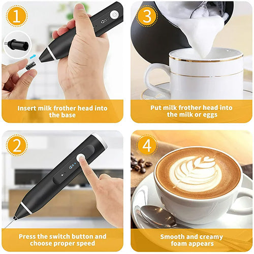 Coffee Frother, Milk Frother, Egg Beater Rechargeable