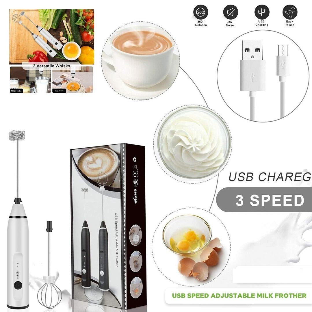 Coffee Frother, Milk Frother, Egg Beater Rechargeable