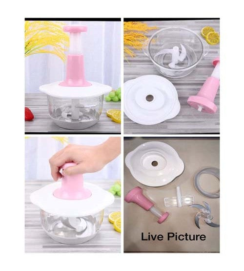Multifunction Hand Push Chopper 2L
