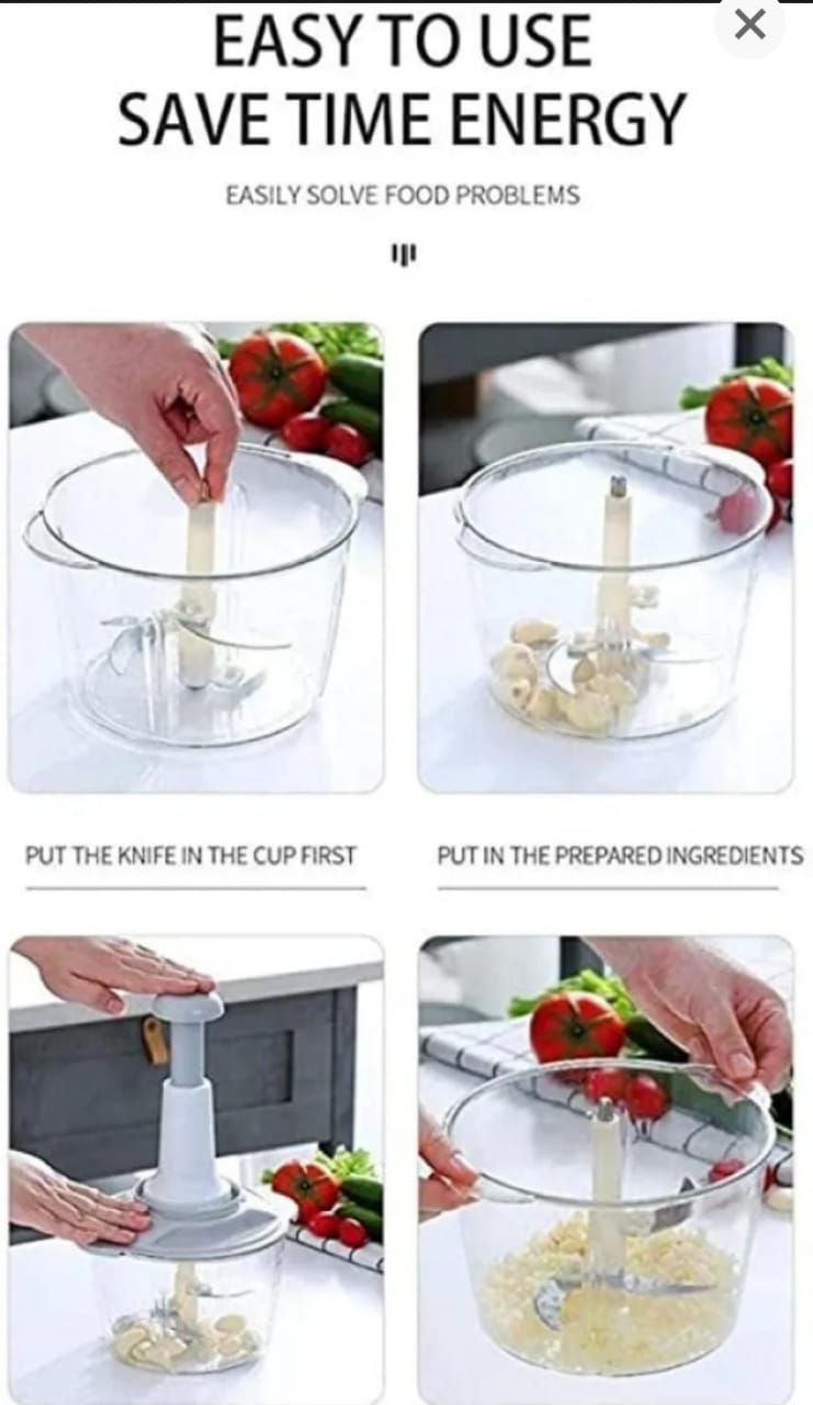 Multifunction Hand Push Chopper 2L