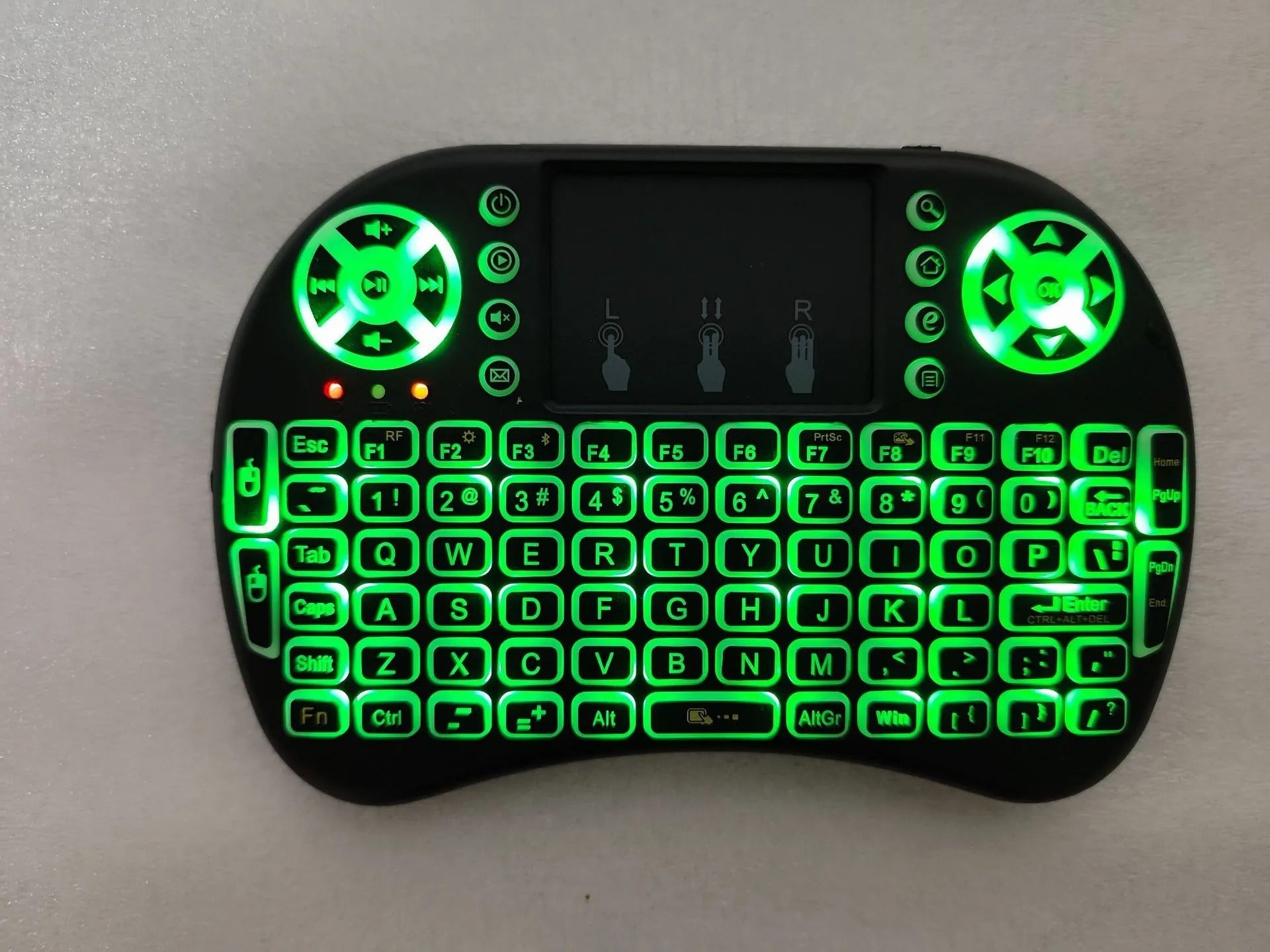 Smart TV Remote Wireless Mini Keyboard + Mouse Pad with RGB Backlight