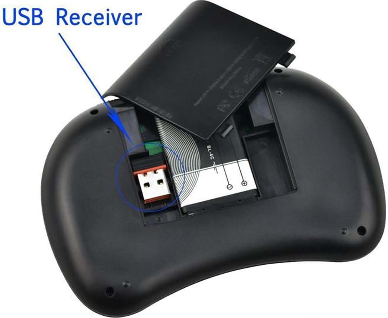Smart TV Remote Wireless Mini Keyboard + Mouse Pad with RGB Backlight