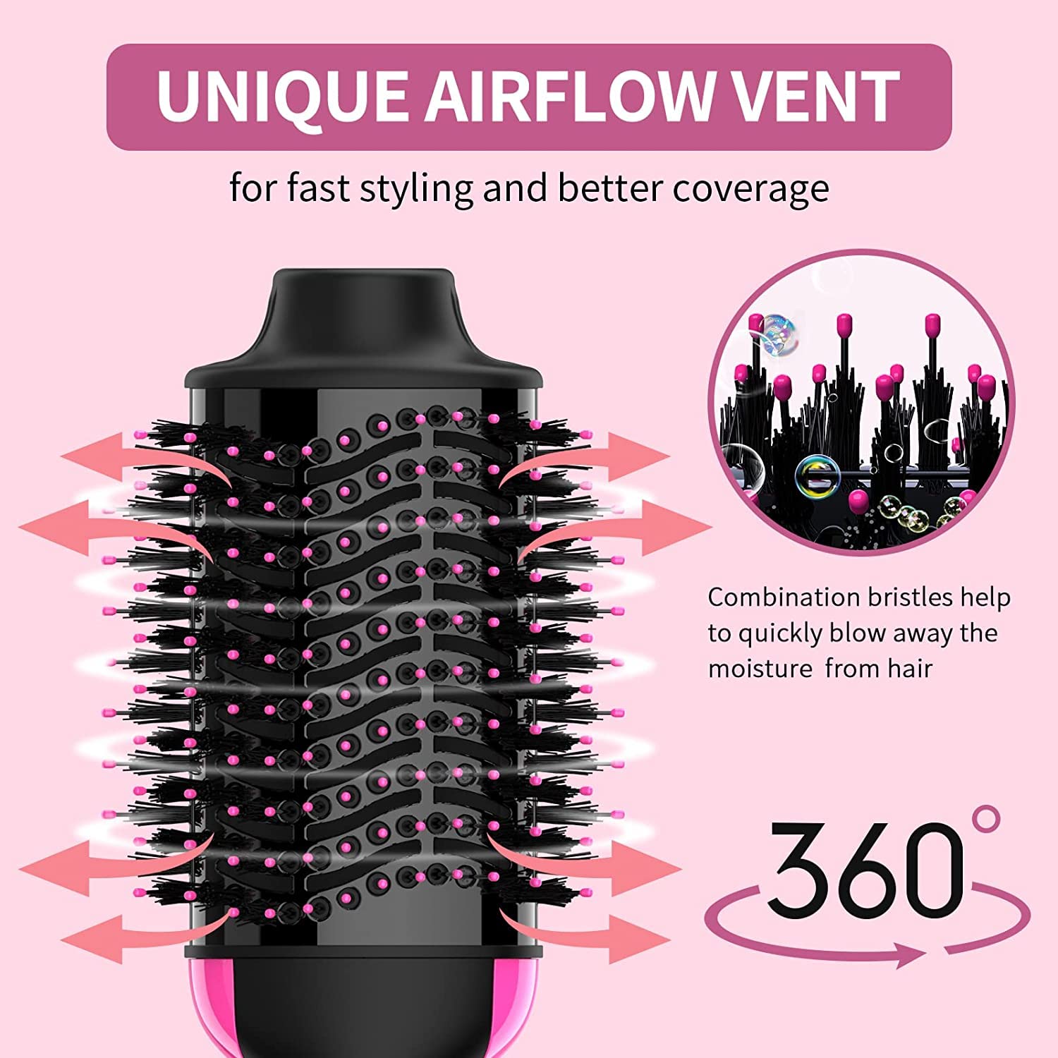 Hair Dryer Brush, 4 in 1 One Step Hair Dryer and Styler Volumizer