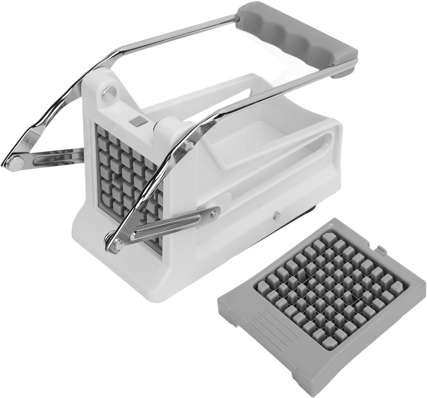 French Fries Potato Cutter Home Professional Version With Replaceable Blades for Easy Cutting And Cleaning, Vegetable Strip Chopper Cucumber Slicer Onion Shredder