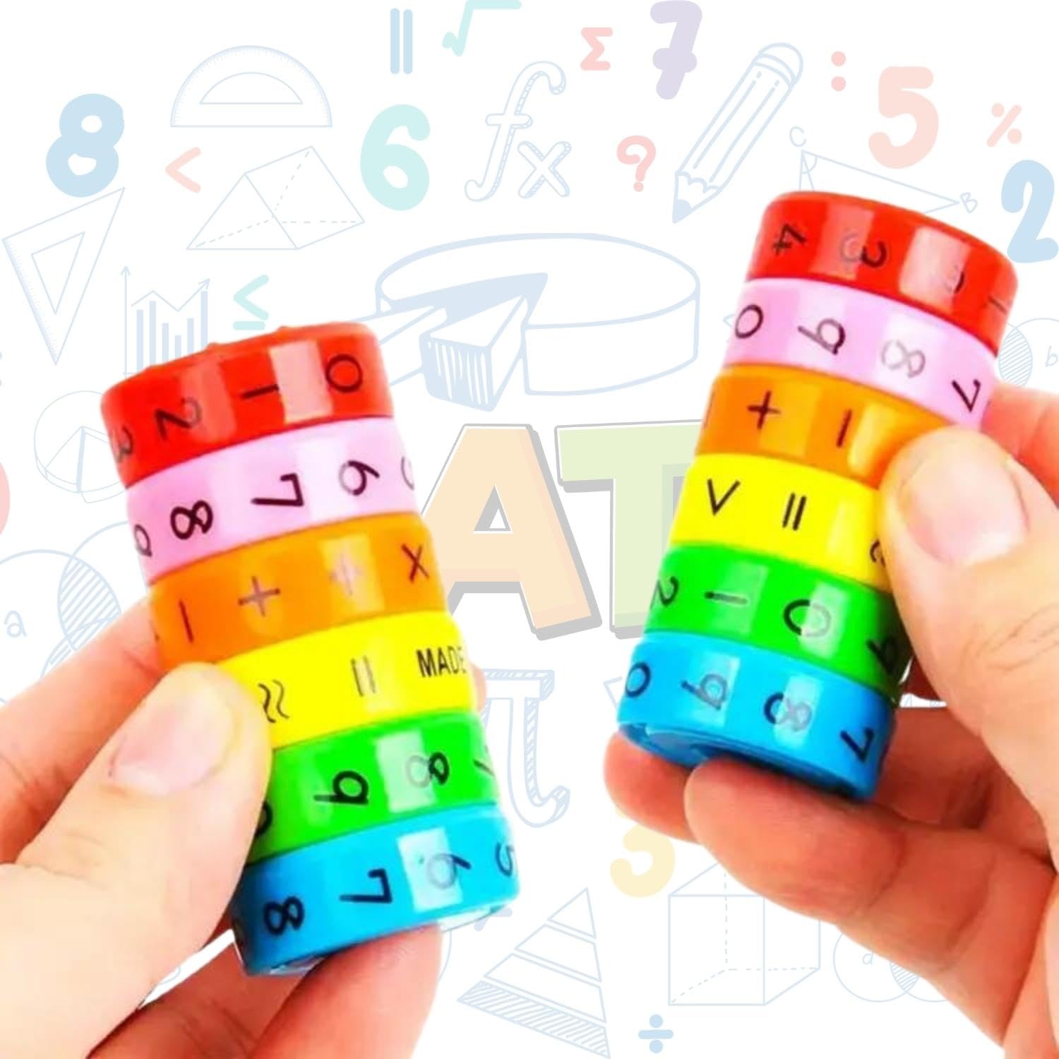 TRU TOYS Magnetic Math Cylinder Arithmetic Learning Toy