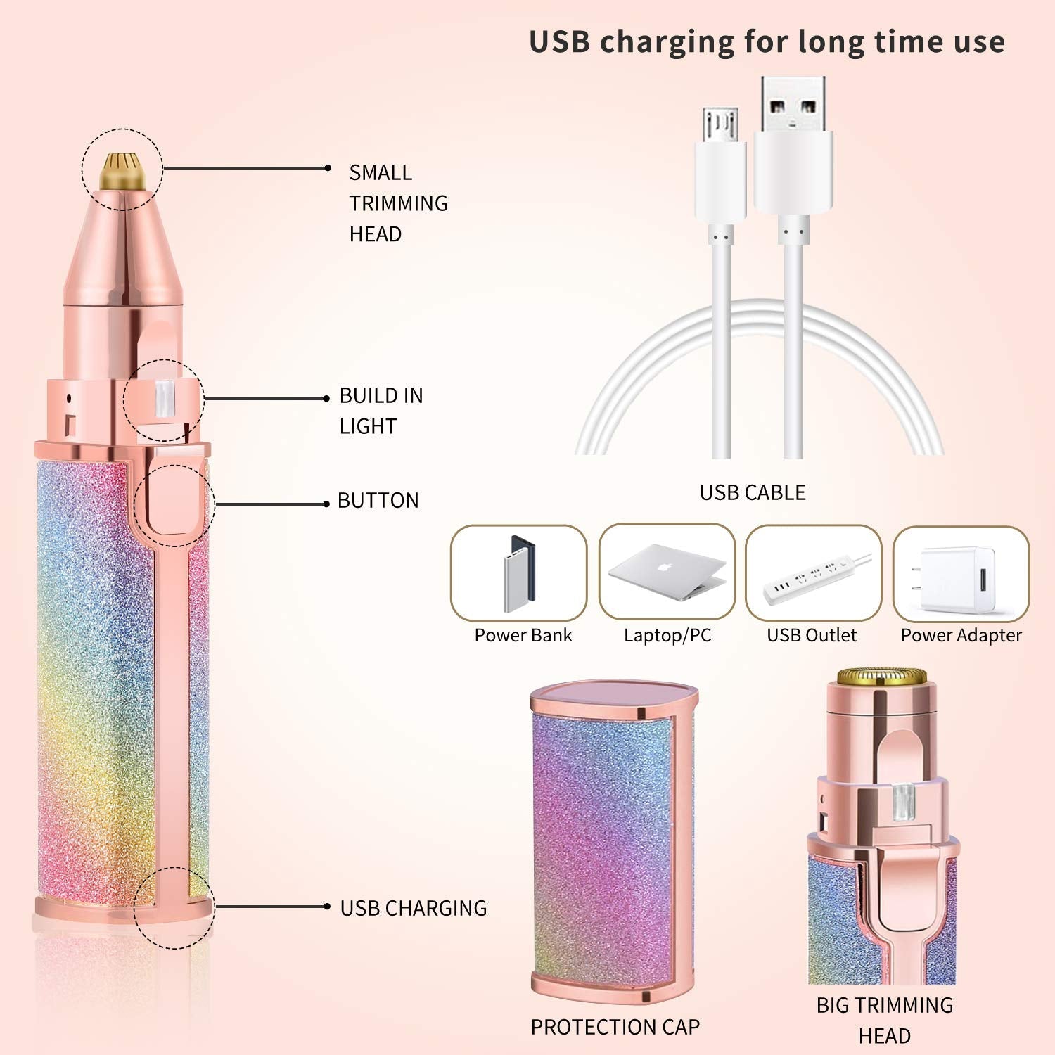 2 in 1 Facial and Eyebrow Trimmer/shaver