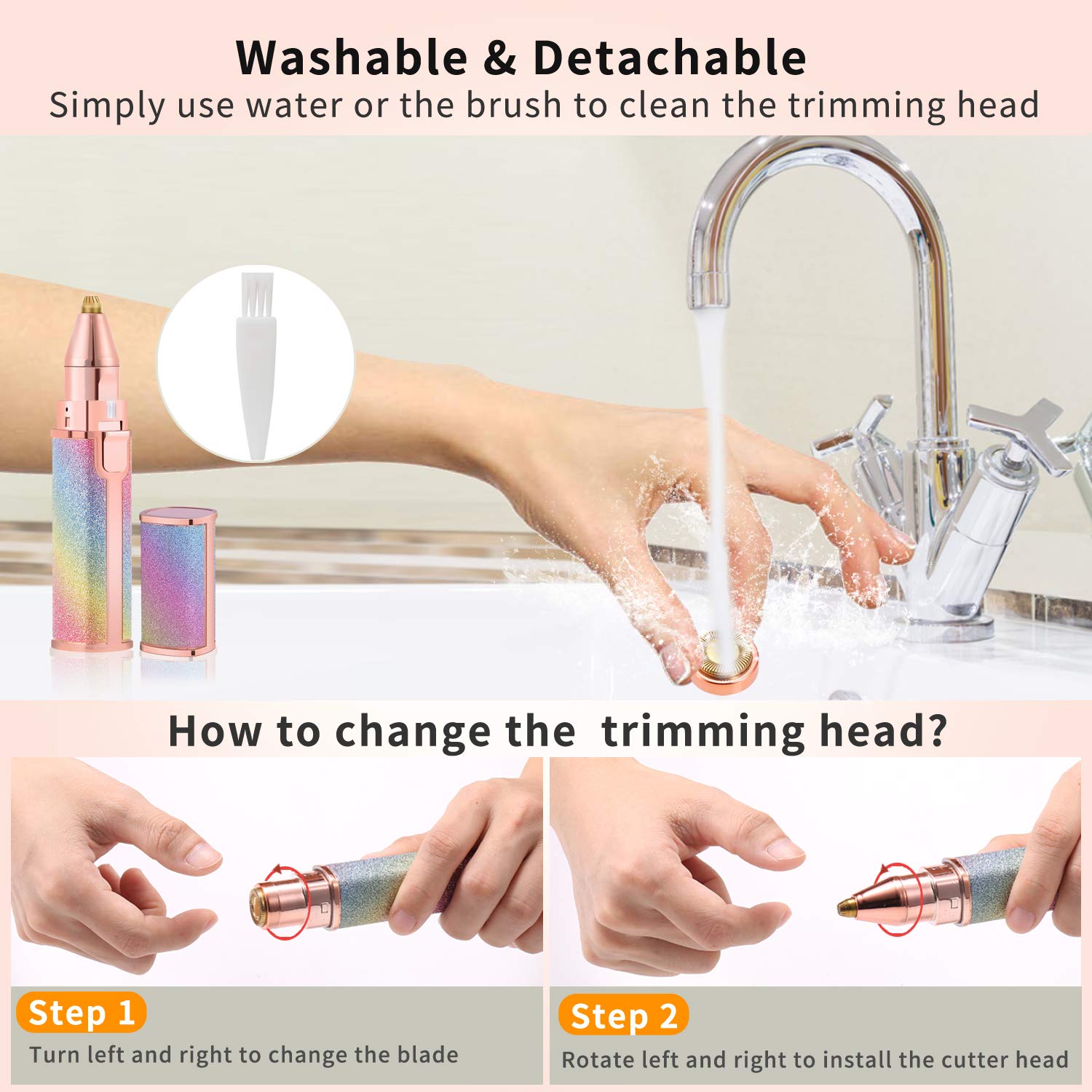 2 in 1 Facial and Eyebrow Trimmer/shaver