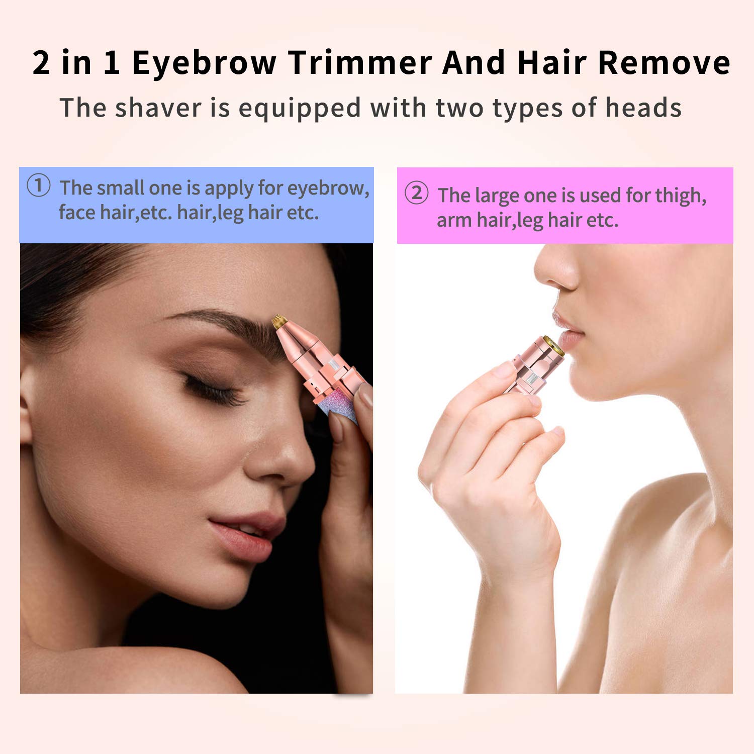 2 in 1 Facial and Eyebrow Trimmer/shaver